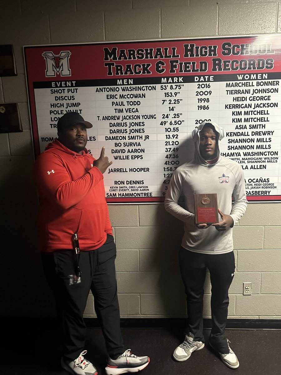 <a href="/DSmith_903/">Dameon Smith Jr</a> set a new meet record at Whitehouse Relays with the time of 38.23 in the 300 L Hurdles. 

Track Coaches, looking for a great student athletes, that work ethic is top notch. Set school record last year in 110 H Hurdles 13.92, fastest time this 37.71 and 13.87 this year