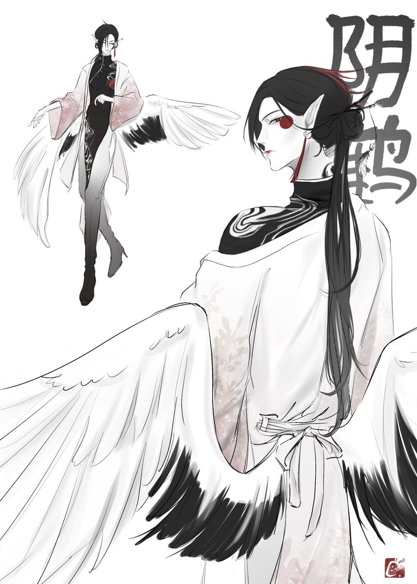 lisoftberry's tweet image. Yin He | 阴鹤 &amp;amp; his malewifey Wen Yang | 温洋
#oc