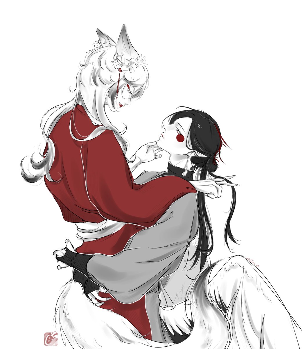 lisoftberry's tweet image. Yin He | 阴鹤 &amp;amp; his malewifey Wen Yang | 温洋
#oc