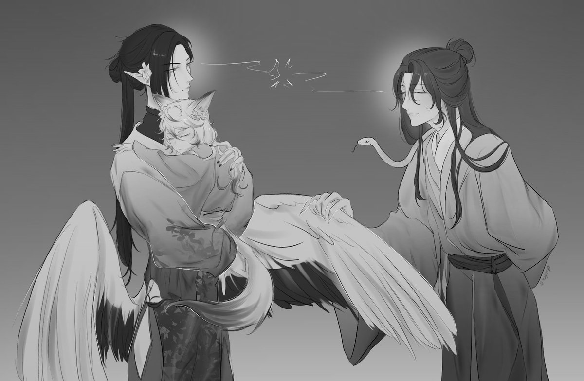 lisoftberry's tweet image. Yin He | 阴鹤 &amp;amp; his malewifey Wen Yang | 温洋
#oc