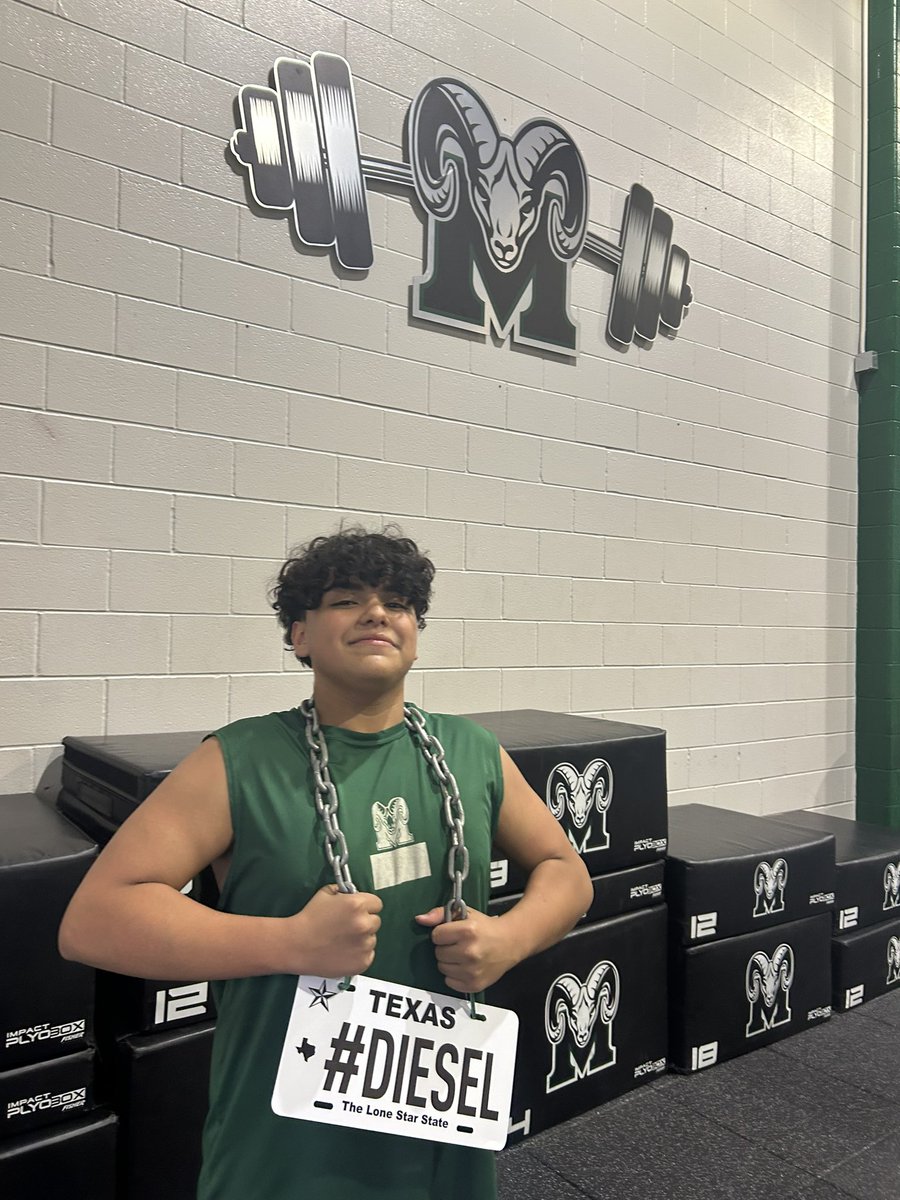 Coach_Piker's tweet image. Late post alert!!!!

This week’s @MCRamFootball #DIESEL OL of the week has been…

Ryan Gonzalez

A young freshman who’s power scooted to morning workouts! Congrats!!

#RamTough #Ram3500 #CreekMayde