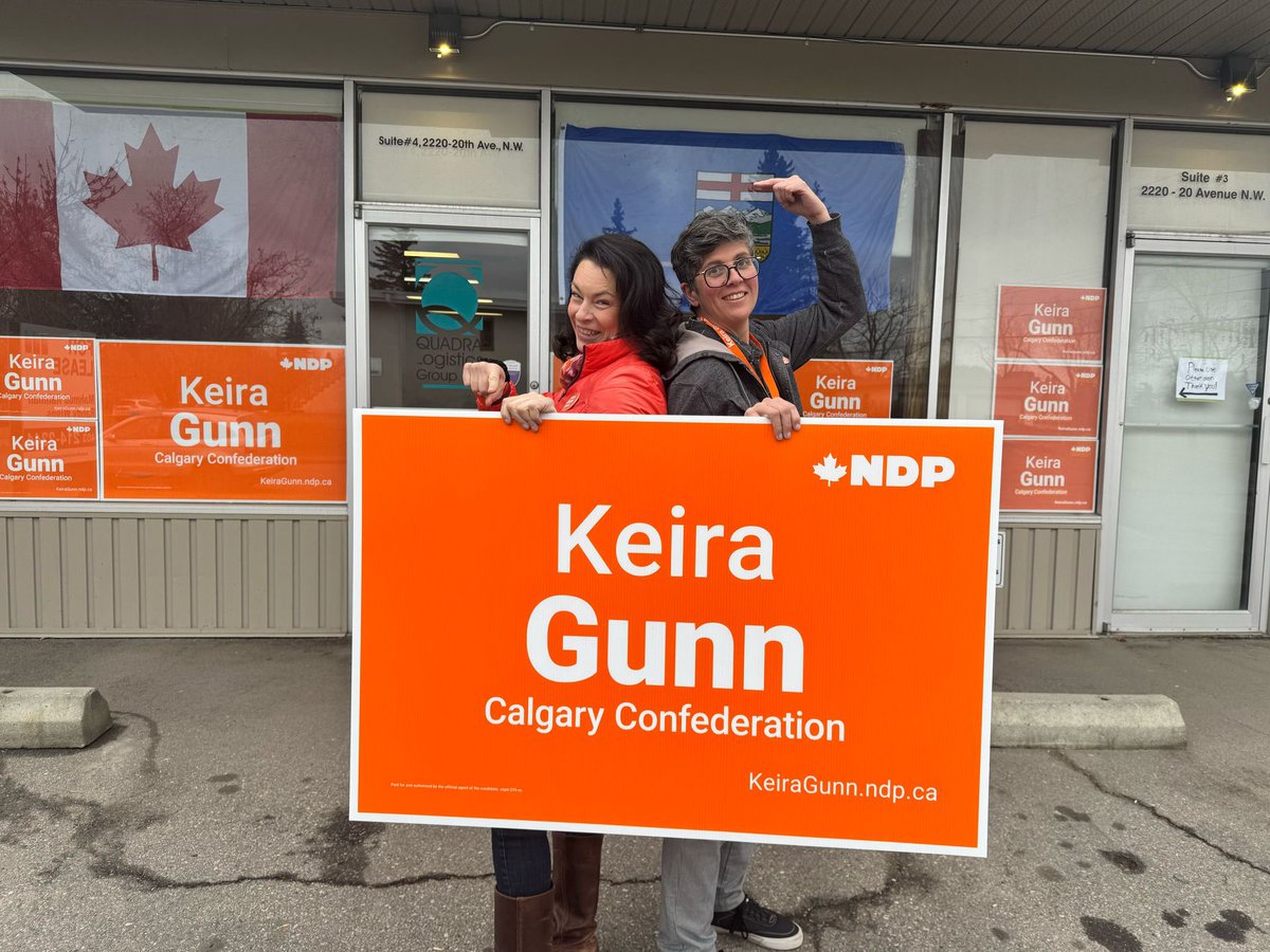 We had a visitor today! <a href="/HMcPhersonMP/">Heather McPherson</a> joined Team Keira Gunn for the afternoon hitting the doors.
