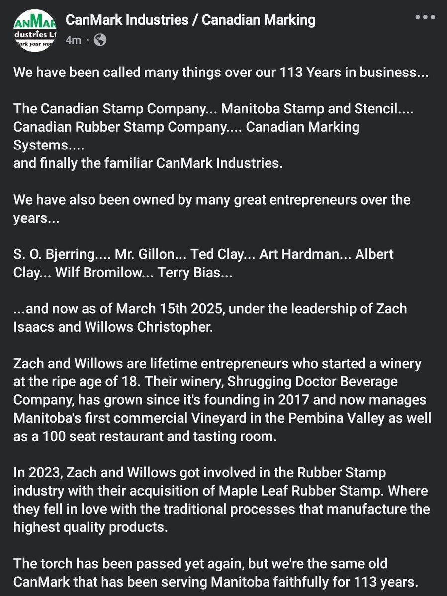 CanMark Industries / Canadian Marking tweet media