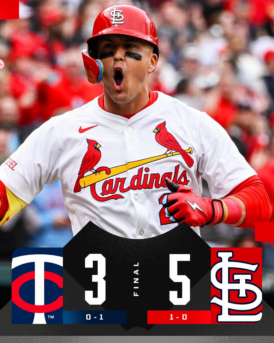 The <a href="/Cardinals/">St. Louis Cardinals</a> start the 2025 season with a W! #OpeningDay