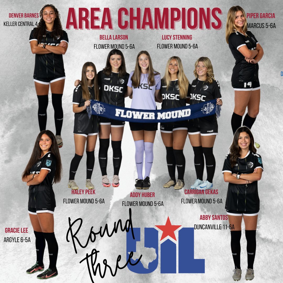 These ladies are still dancing in the <a href="/uiltexas/">Texas UIL</a> girls soccer playoffs! Good luck to all of our players in the regional semis! #DKSCProud <a href="/DKSC_official/">D'Feeters Kicks Soccer Club</a>