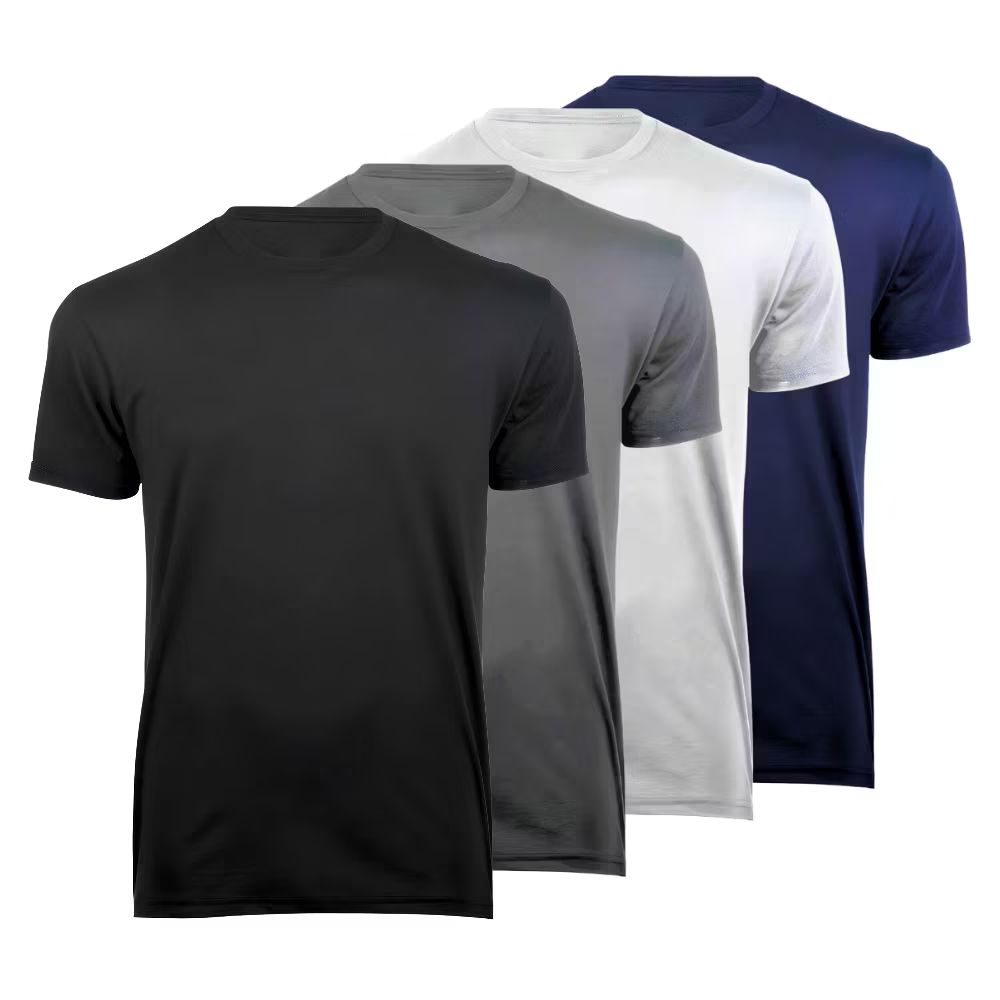 Dê uma olhada em Kit 4 Camisetas Masculinas Básicas Conforto Lisas Poliéster Premium por R$59,99. Compre na Shopee agora! s.shopee.com.br/2B163E4lwC?sha…