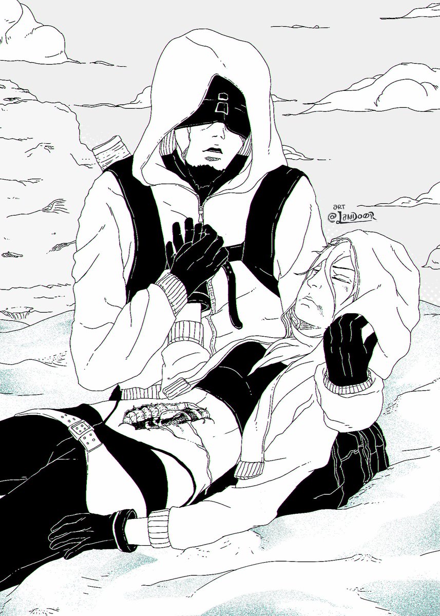 Yodo &amp; Araya art 🎨#BorutoTBV #FanMade