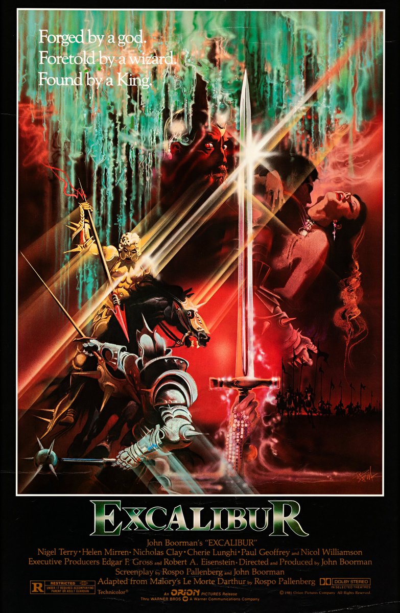 PRClassicFilm's tweet photo. #Apr16 #Excalibur Coming soon to the Pickwick Theatre Classic Film Series! https://t.co/myOnUctPVc