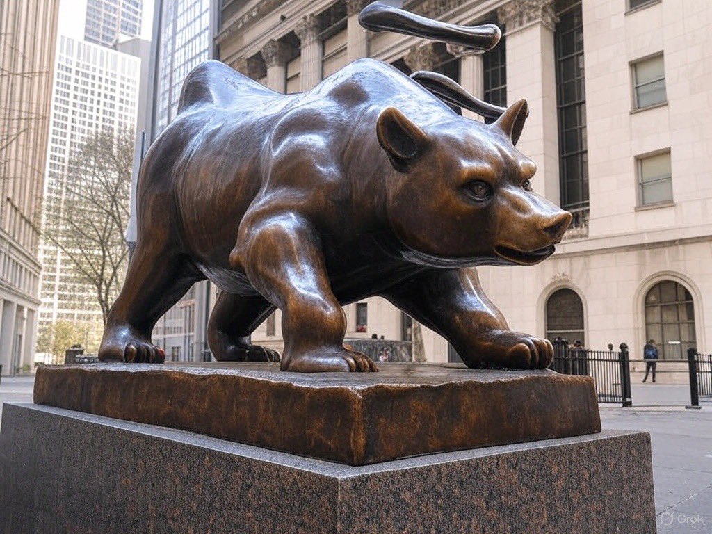 Hi 大家
这一把是真的要发达了
咱接了个大活
有位大佬对Black Rock和李嘉诚那点事儿很不满
让我去整个东升西降的活儿
我想了又想
计划偷偷把华尔街的那只金牛给升个级
你们给看看，怎么样？

话说，不就是被贝莱德买了几个港口嘛
多大点事儿
回头再花点钱把贝莱德买了不就好了～