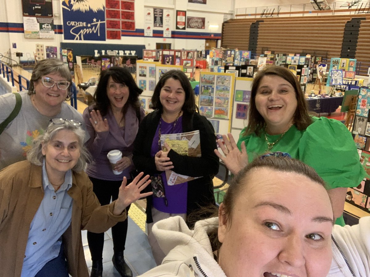 Fine Arts teachers unite! Show is set up and ready for tomorrow! Hope to see some of you there! Open to the public at Liberty HS from 6-8pm on Friday! 
#fcps1ARTSyam25
#vaartedyam25
