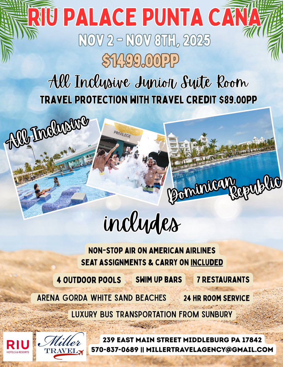 Hello! I have been an agent for 30 years and wanted to try x out to see how it goes, so here is one of our specials with air from jfk included. (Other airports are available too. ) Thoughts? I'm still a handshake matters kind of girl so I'm a little nervous!