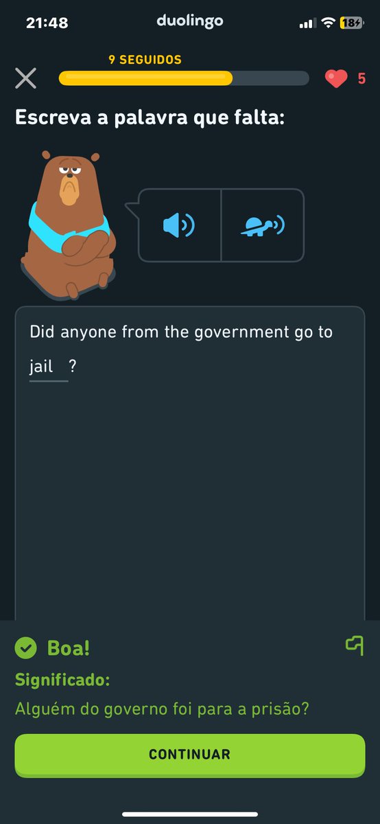 Altju's tweet image. Aiai esse @DuolingoBrasil