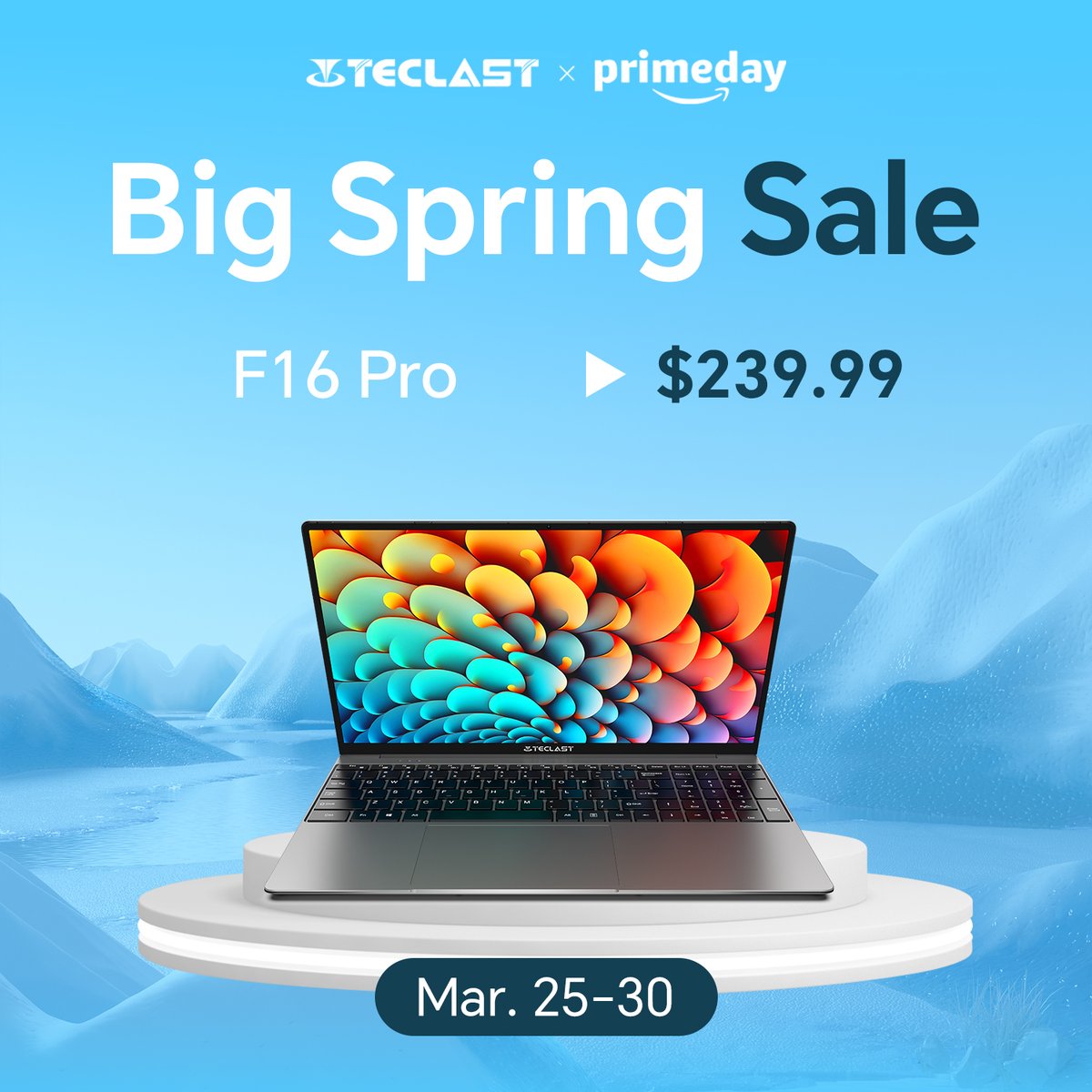 TeclastOfficial's tweet photo. Spring into productivity! 🌸💻 F16 Pro is your perfect companion for work and play this season. Amazon Big Spring Sale: Only $239.99! 🛒🌟
Get it: https://t.co/O2GfvHyZsA
#Teclast #F16Pro #Laptop #TechLife #BigSpringSale #SpringVibes https://t.co/04waCeG6Ya