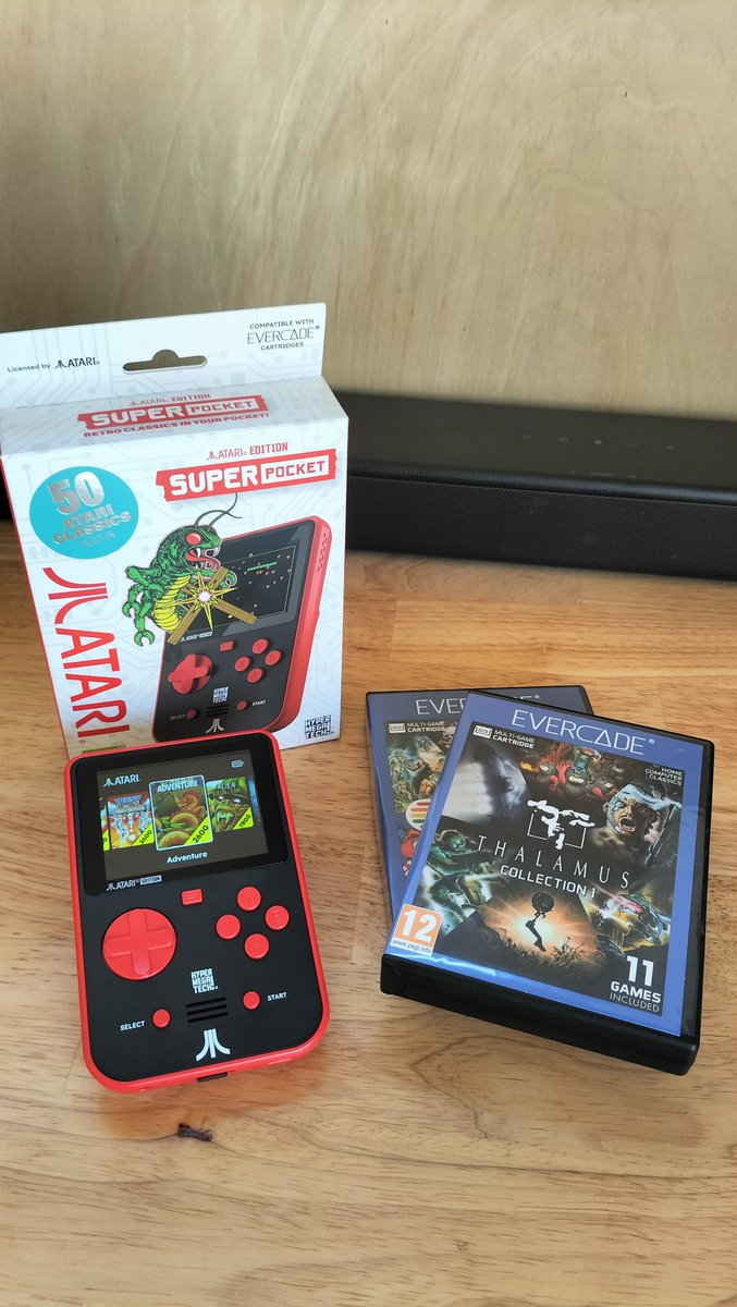 This week I've been enjoying getting back into some great Atari and Commodore 64 titles on the Super Pocket! Thanks <a href="/PixelCribAU/">PixelCrib</a> for the order and @Atari, @Evercade, <a href="/thalamusdigital/">Thalamus Digital</a> and <a href="/THEC64_RGL/">Retro Games Ltd</a> for the gaming memories🥰