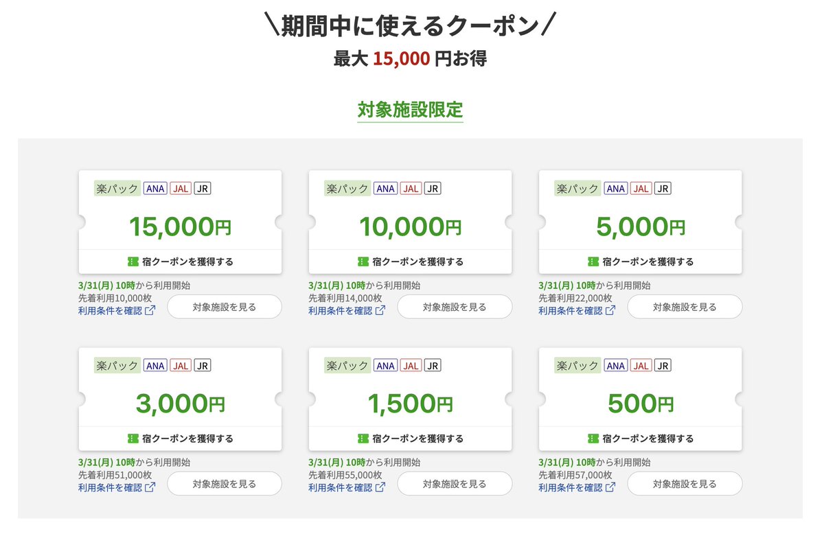 halohalo_travel's tweet photo. 【速報】ANA・JAL・新幹線のすごいクーポンきた…！3/31から飛行機最大3万円OFF、新幹線1.5万円OFF配布決定。来年1月末出発分まで対象、かなり安い… https://t.co/8rSsOdFSP9