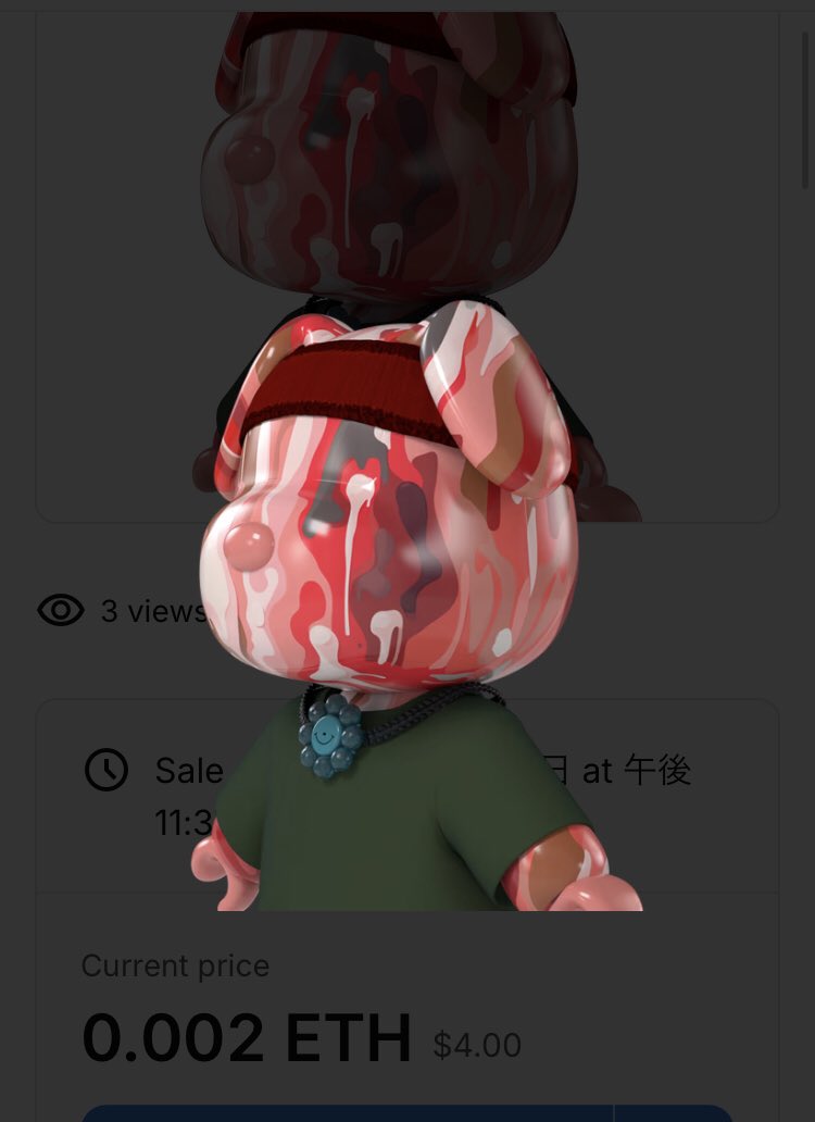 tsubuyakinouchi's tweet image. openseaからオススメのメタサムを紹介する #メタサムコンシェルジュ 
#MetaSamurai2 からこの子🐶
赤のスキンに赤のバンダナ✨可愛い✨

フロア
0.002ETH

#MetaSamurai 
#NFT 
#IGYB 
@1block_official