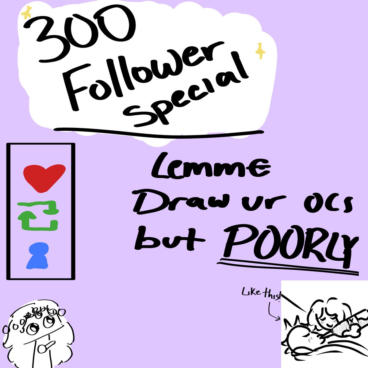 JupiterPlinit's tweet photo. ✨(late) 300 FOLLOWERS SPECIAL✨

I draw your ocs or pngs VERY poorly

All you gotta do is:
Be following me (new followers welcome)
Like
Retweet

And then comment your oc!

I'll get to as many as I can (closing the post if i get 300 submissions)

TY for 300!! #artmoots #artshare https://t.co/yoYpNScqTU