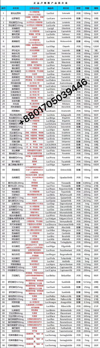 白酒，白一鲁，白克基三-白怕-白拖5-伊思达软膏-

珠峰
珠峰维耐-朱劳拉-朱艾曲25-朱艾曲50-朱一鲁-朱索托510-朱普15-朱普45-朱9-朱图卡-朱乐4-朱乐10-朱吉瑞-朱卡马-珠尼拉- 朱拉罗-  艾乐-  珠峰啊伐曲-奥拉150-珠峰二蛋秦-阿杂-珠峰卡博20

#Lucius 
WeChat: hoquechy
WhatsApp: +8801705039446