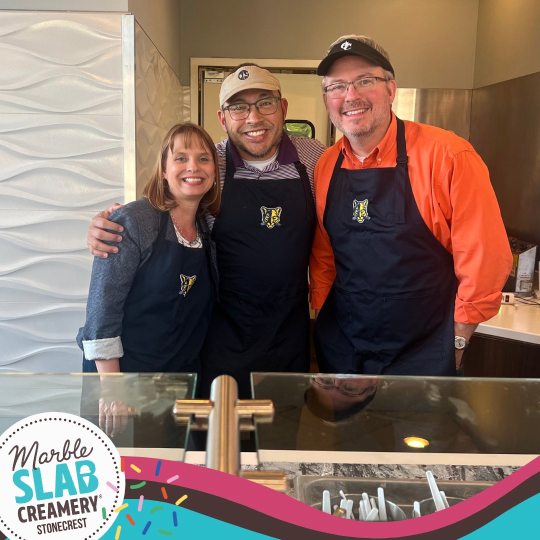 CarmelCougars's tweet photo. Thank you to all the families and celebrity scoopers( Dr. Hancock 😃 too!) who came out to Marble Slab Creamery Stonecrest to support our PTF! #carmelvalues-family #ccses #ccsms #ccshs @ccs_hs_1993 https://t.co/fgQeZ37VwW