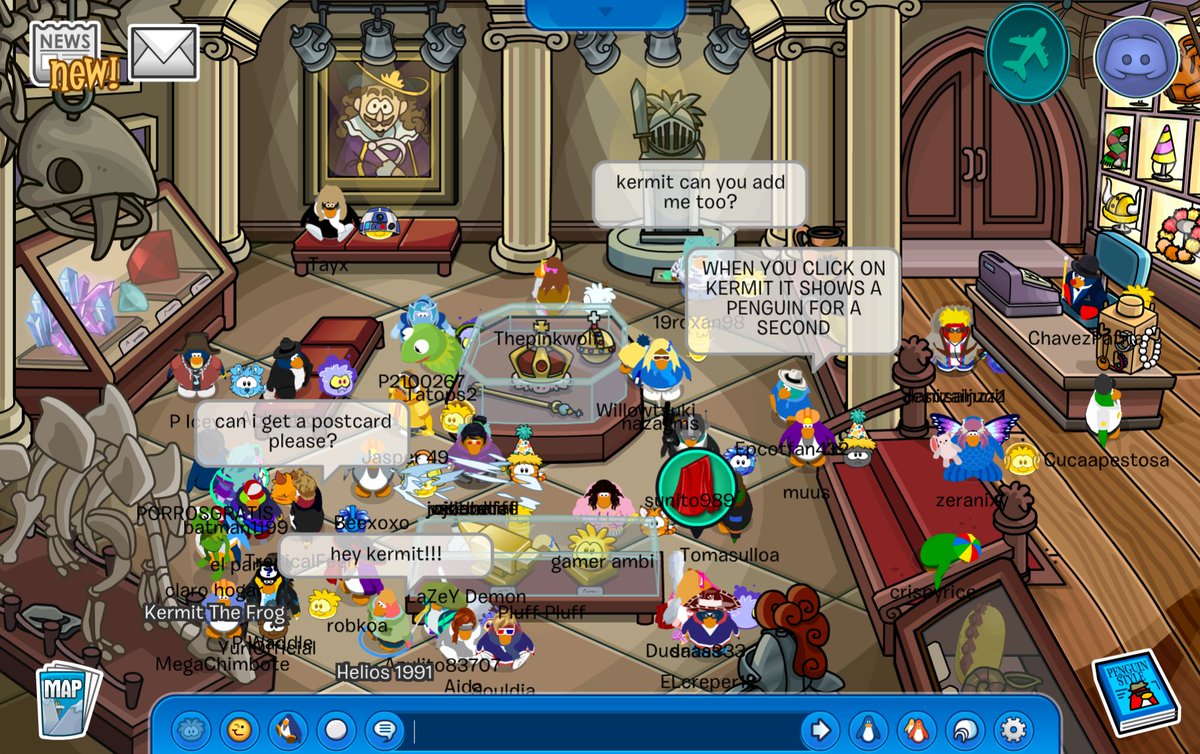 Okay, I don't know if this is just pure luck, but holy moly!!! I got to meet Kermit the Frog!!! :D

(at <a href="/NewCPOfficial/">New Club Penguin</a> )