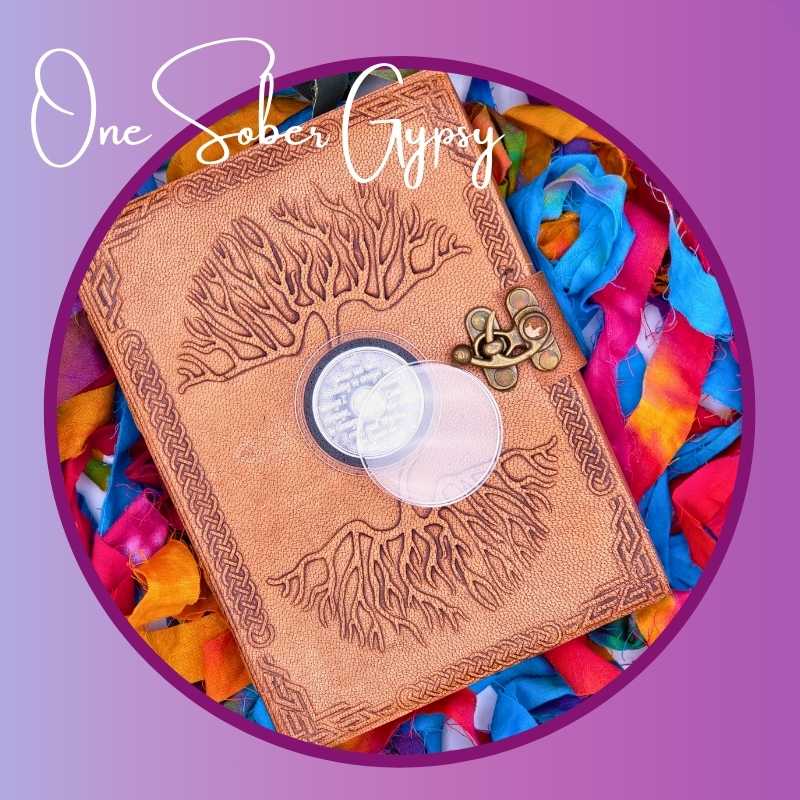 OneSoberGypsy's tweet image. I've designed this handtooled leather bound journal to proudly display your #recovery chip on the cover and record your #stepwork or daily meditations inside. A beautiful #recoverygift for anyone celebrating a birthday. onesobergypsy.etsy.com #aa #na #chipholder #journal