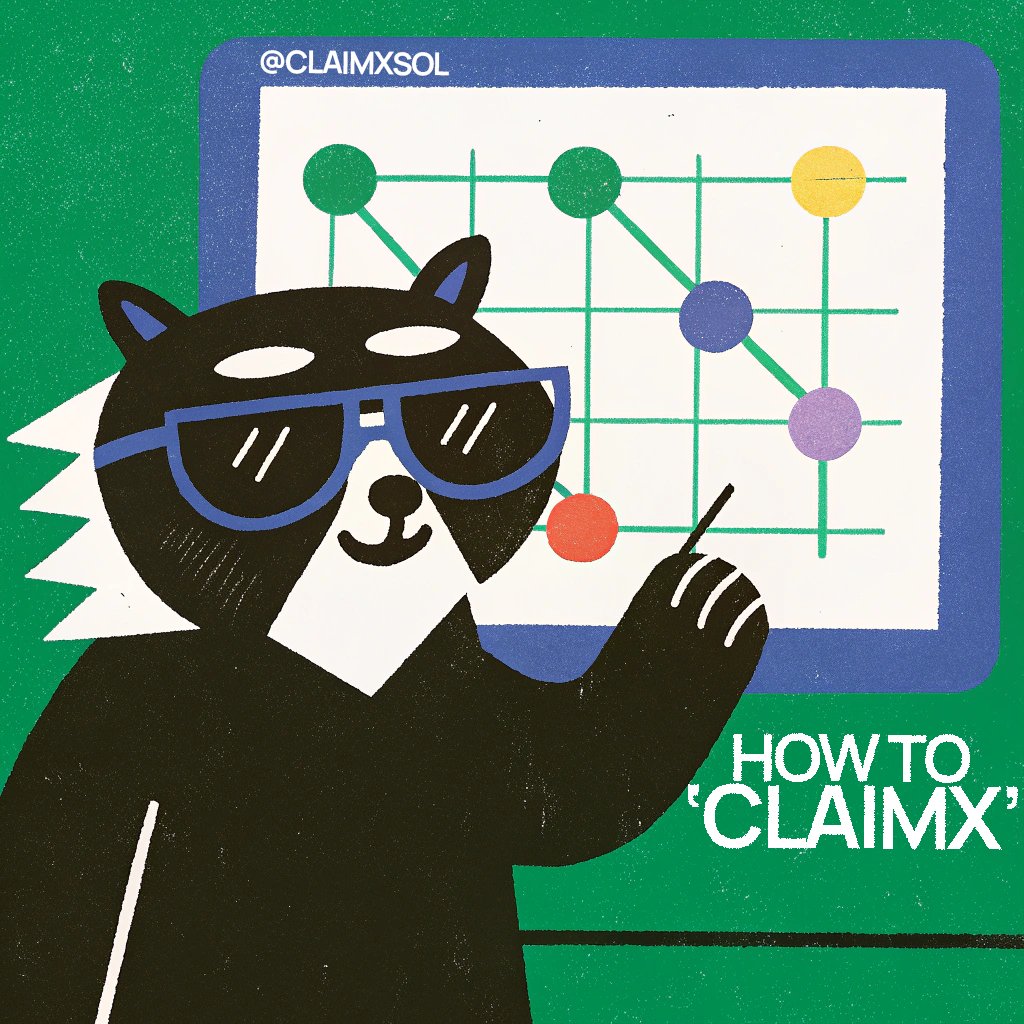 ClaimXSol's tweet photo. 🦝🎁 Here's how you claim your gift cards: 

1️⃣ Go to Dashboard: https://t.co/zJMhqg1MBY
2️⃣ Verify &amp; Connect your TG account
3️⃣ Use our TG bot &amp; command /start 
https://t.co/OfdGvdsiRD

It's that simple: hold $CLMX &amp; get rewarded! #CLAIMX https://t.co/KeAbkz7xqe