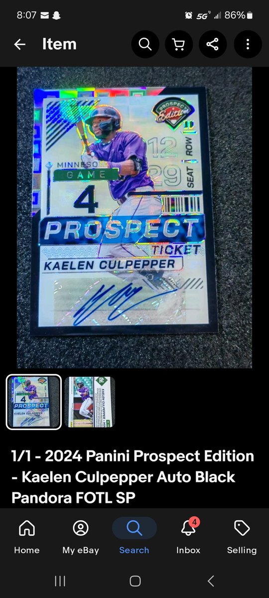 SinclairEli's tweet photo. Proud owner of a 1 of 1 Kaelen Culpepper #EMAW https://t.co/gOreMFnBdQ