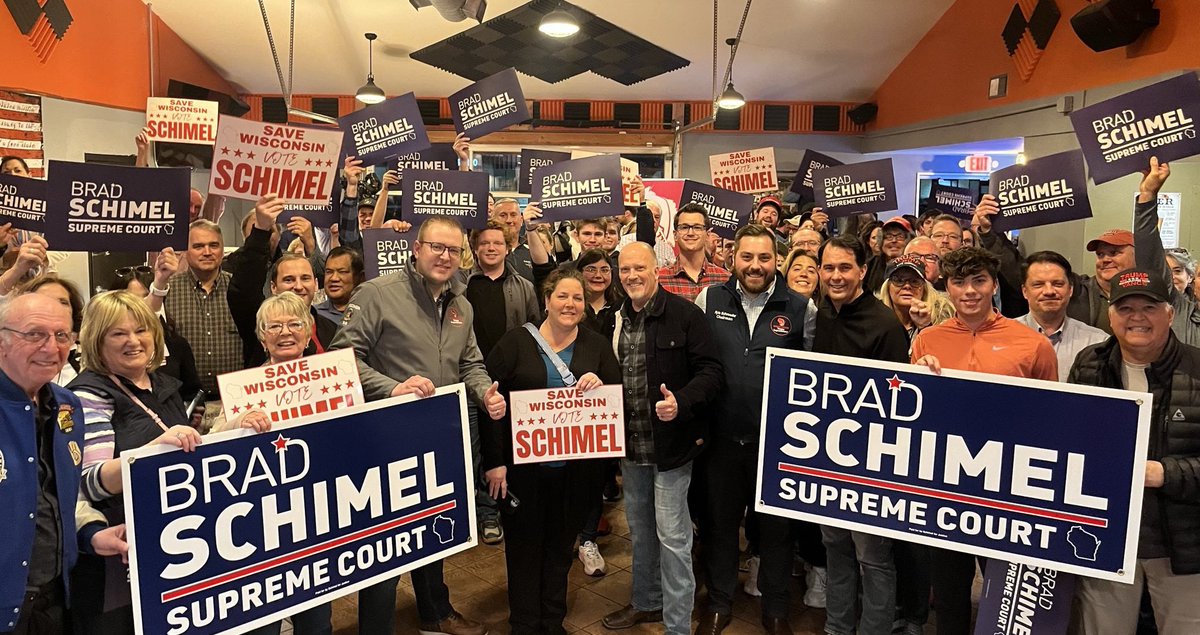 STOP ACTIVIST JUDGES.

VOTE BRAD SCHIMEL!