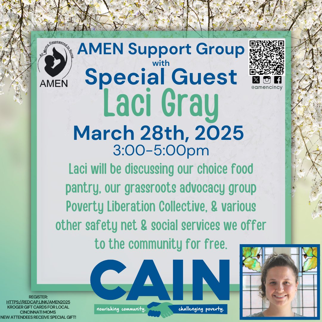 Join us 3/28, 3-5pm, for an exciting AMEN group with special guest!  <a href="/HamCoHealth/">Hamilton County Public Health</a> <a href="/CradleCincy/">Cradle Cincinnati</a> <a href="/QVCincy/">Queens Village</a>  <a href="/cincihealthdept/">Cincinnati Health</a>
