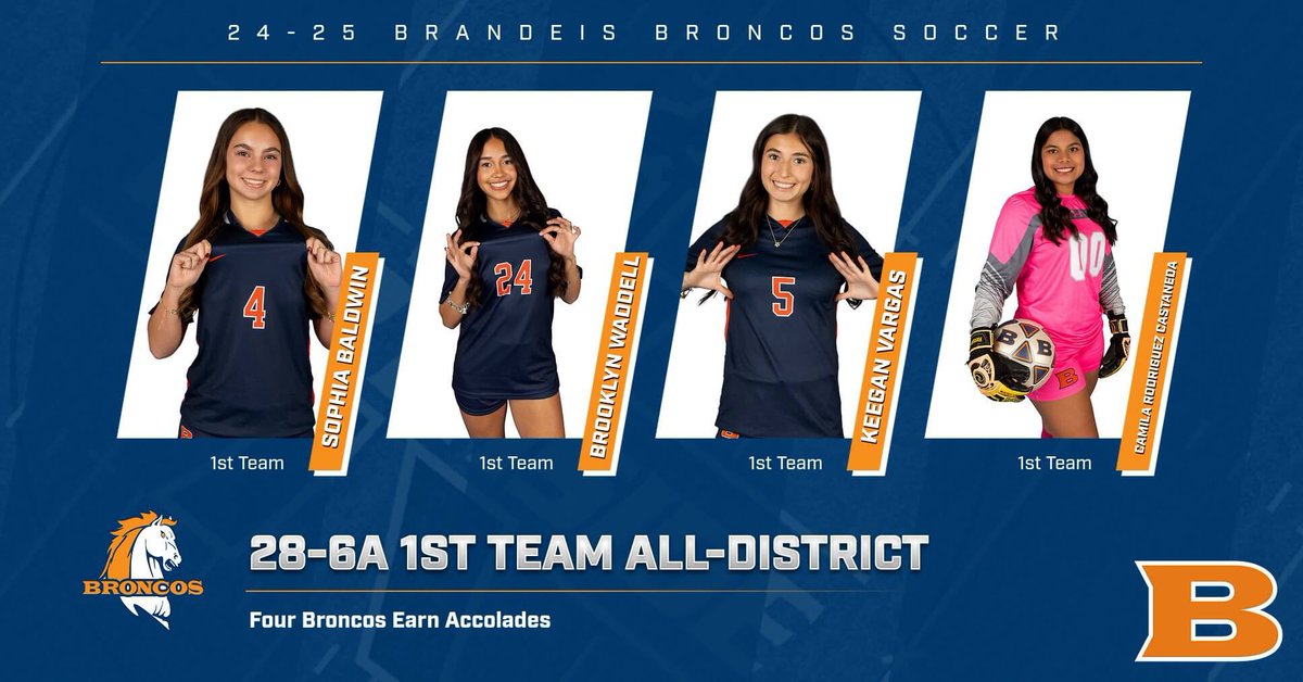 Thankful for this recognition in a tough district with so many good players from every school. Love all my teammates, especially our seniors who showed me the way 🧡💙