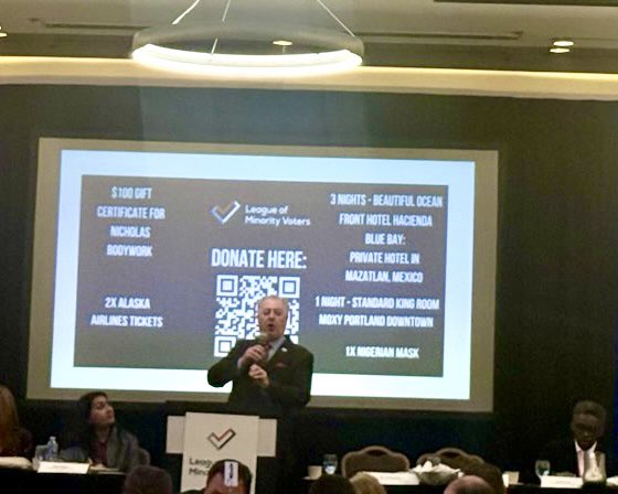 Great time at League of Minority Voters Liberty &amp; Hope Gala. I’m proud to be on the LMV Board - I was honored to nominate Sen Hayden for an award - I hosted the best table - and I was the auctioneer. A full evening of fun and FUNdraising. #orpol #orleg