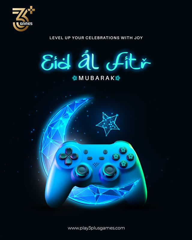 3plusGames's tweet photo. Elevate your celebrations with joy and endless fun! 🌙✨
Wishing you a festive and thrilling Eid al-Fitr filled with laughter, love, and exciting moments.
Eid Mubarak from 3Plus Games! 🎮🎉

#EidMubarak  #EidUlFitr #RamadanMubarak #Ramadan #Ramadan2025 #RamadanKareem #3plusgames https://t.co/wXe6f0LV76