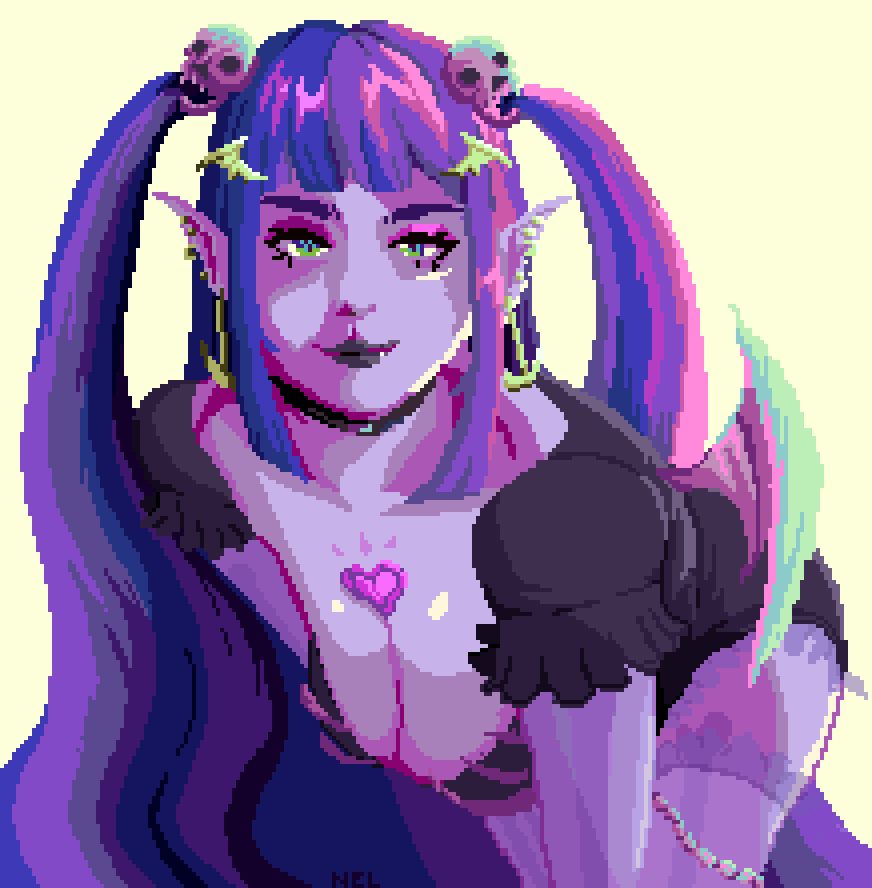 CharlesTheRex's tweet photo. I am a studious student of bimbology 
@Blairadonna 
#pixelart  #ドット絵 https://t.co/PsMwdaig6L