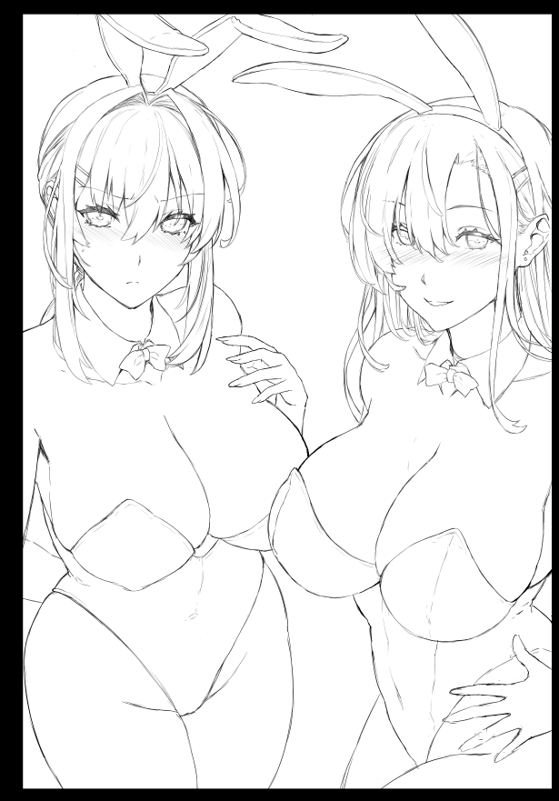 超総集編の描き下ろし漫画ひゅぷらばバニーハーレム描いてます・・・!! 