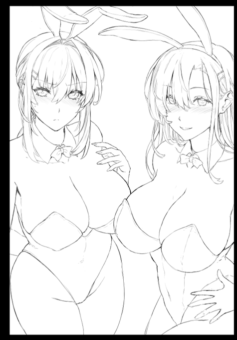 超総集編の描き下ろし漫画ひゅぷらばバニーハーレム描いてます・・・!! 