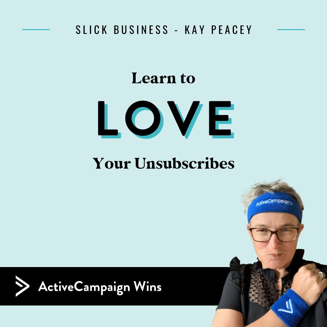 Slick_Biz's tweet image. Happy dance when an unsubscribe comes in 🕺

They&apos;re the good guys!

THE ONES WHO NEVER CLICK ARE THE BADDIES 🏴‍☠️ 

👉 Time to clear out costly dead-weight from @ActiveCampaign 🧹

slickbusiness.co/engagement-tag…

#ActiveCampaign #EmailGeeks #GetToTheInbox
