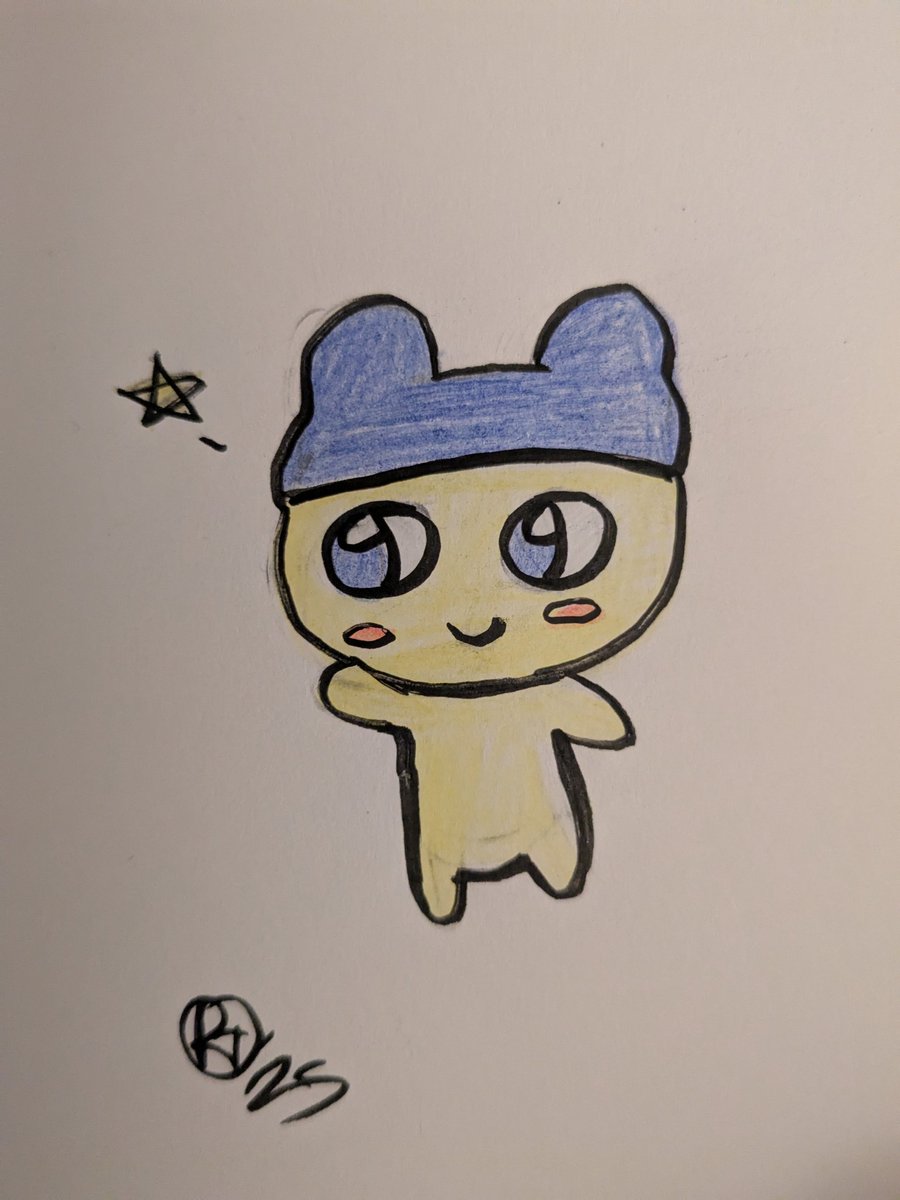 rubytelles66's tweet photo. Mamechi
(I watch about new games on Nintendo Switch is coming on June!)
#tamagotchi #mamechi #drawing #sketch #colorpencil #inkpen https://t.co/ThL2PLnLxb