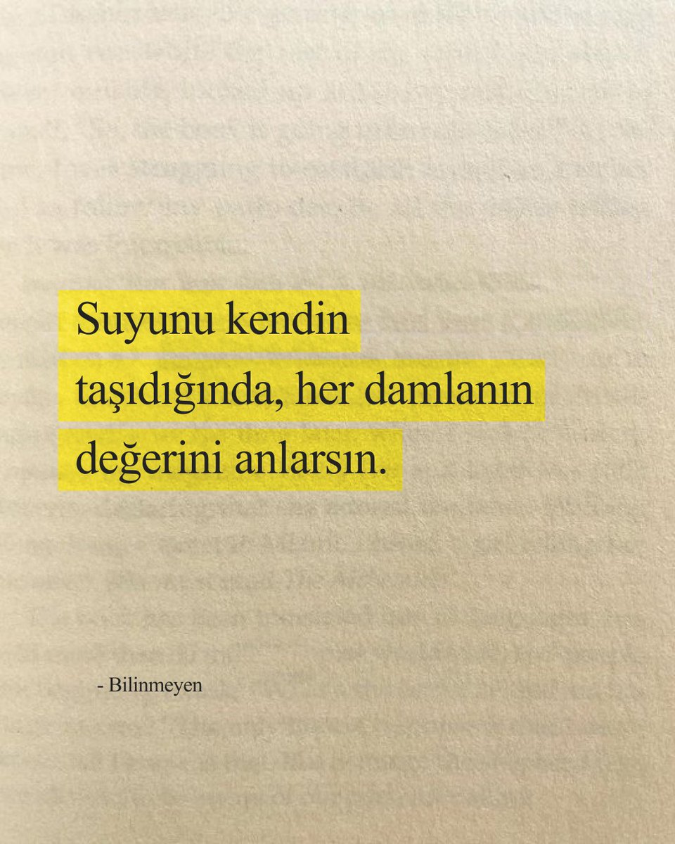 İşte o zaman değerini anlarsın 👍🏻