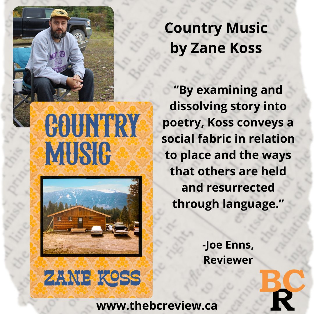 The British Columbia Review (formerly Ormsby) (@booksinbc) on Twitter photo #BookReview: Country Music by Zane Koss “By examining and dissolving story into poetry, Koss conveys a social fabric in relation to place and the ways that others are held and resurrected through language” <a href="/invisibooks/">Invisible Publishing</a>
thebcreview.ca/2025/03/18/248… #BookReview: Country Music by Zane Koss “By examining and dissolving story into poetry, Koss conveys a social fabric in relation to place and the ways that others are held and resurrected through language” <a href="/invisibooks/">Invisible Publishing</a>
thebcreview.ca/2025/03/18/248…