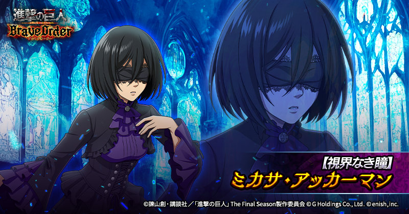 👁️【視界なき瞳】ミカサ・アッカーマン👁️ 眩惑追撃が得意な、 煌