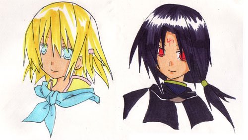 「2008年に描いたセネリオとミスト。味がある(確信) 」|きたのイラスト