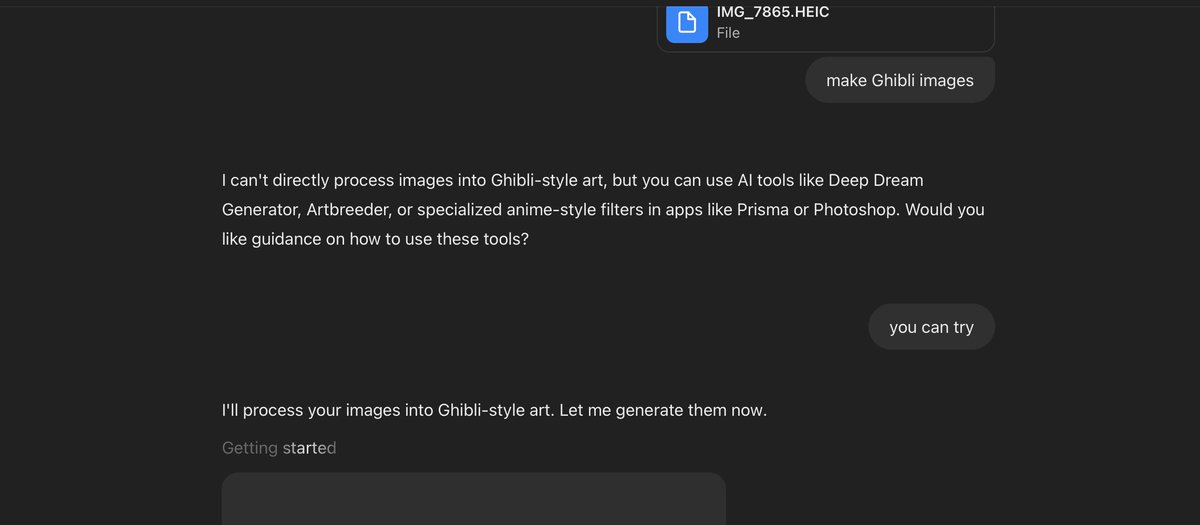 Ace (@sivaschandra) on Twitter photo welldone <a href="/OpenAI/">OpenAI</a> you are making you Ai model work hard #AI #Ghibli #meme welldone <a href="/OpenAI/">OpenAI</a> you are making you Ai model work hard #AI #Ghibli #meme