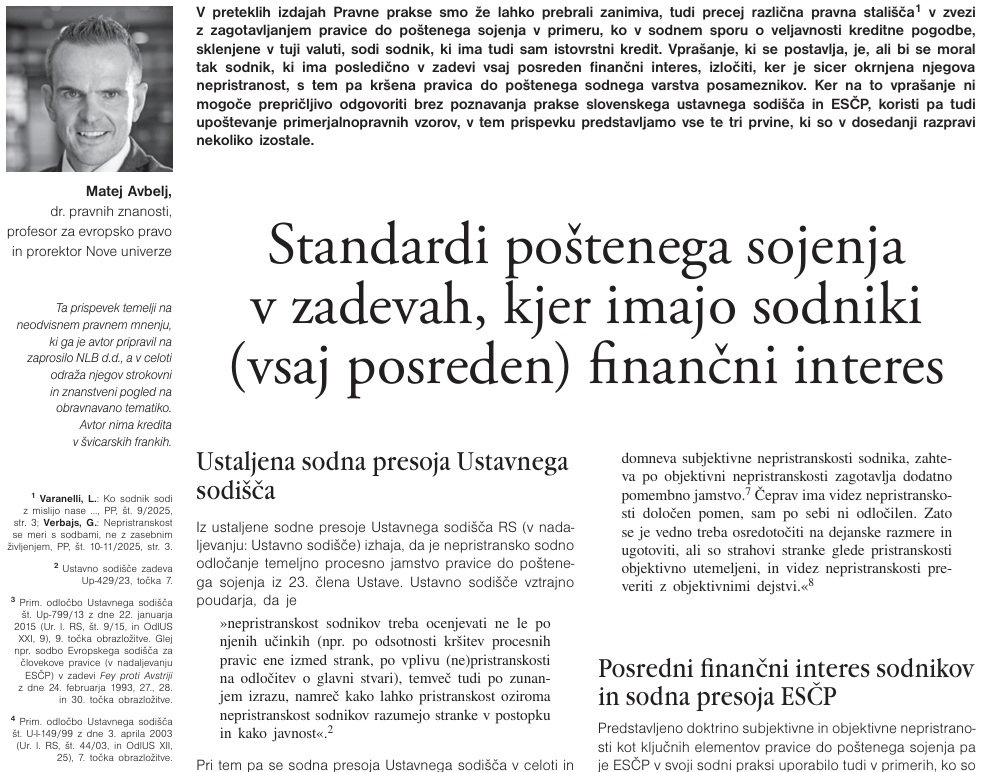 FinPeriskop's tweet image. &quot;[N]a podlagi vsega navedenega lahko zaključimo naslednje. Sodniki, ki presojajo poštenost pogodb, sklenjenih v CHF, so dolžni nemudoma razkriti, ali imajo istovrstni kredit pri katerikoli banki, četudi ta ni stranka v postopku. 

Če ima sodnik CHF kredit sklenjen z banko, ki je…
