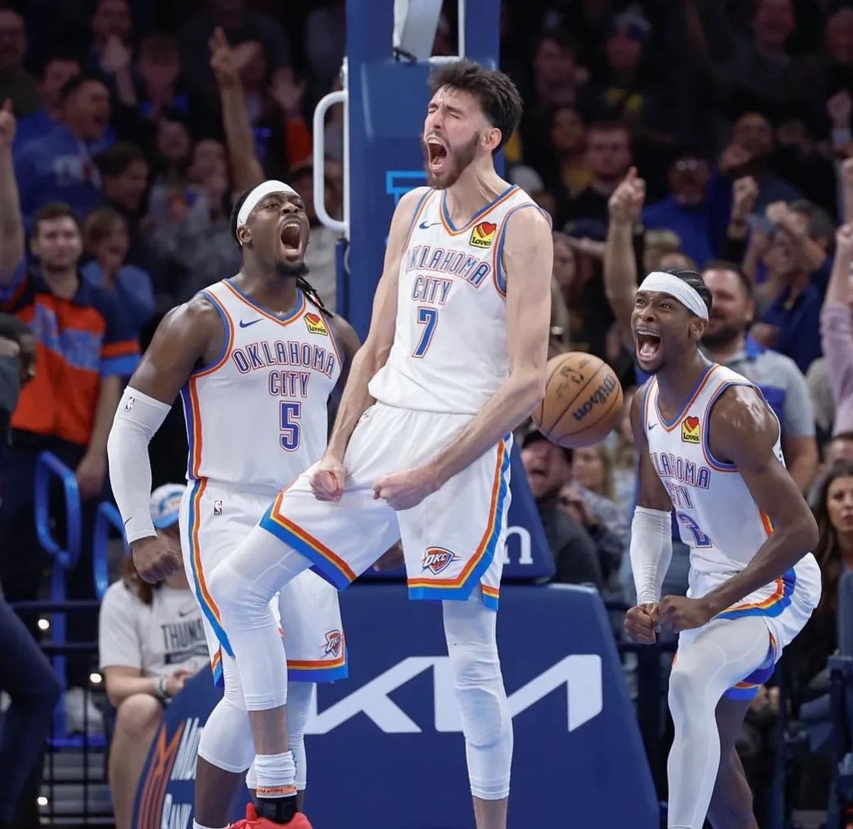 THE OKLAHOMA CITY THUNDER HAVE WON A FRANCHISE RECORD 61 GAMES.