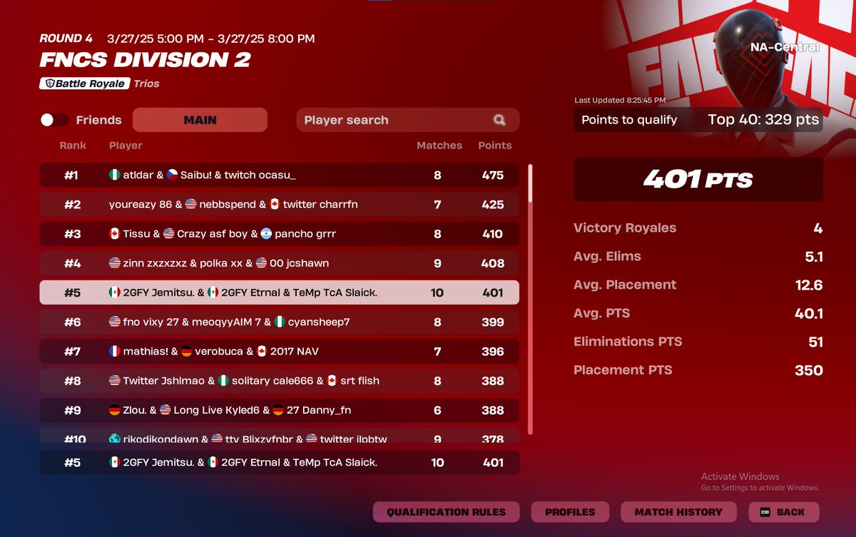 Qual FNCS División 1 🏆 Remontada historica W/ Las Cabras <a href="/xJemitsu/">Jemitsu 🐸</a> <a href="/eternal0pr/">Eternal</a>
