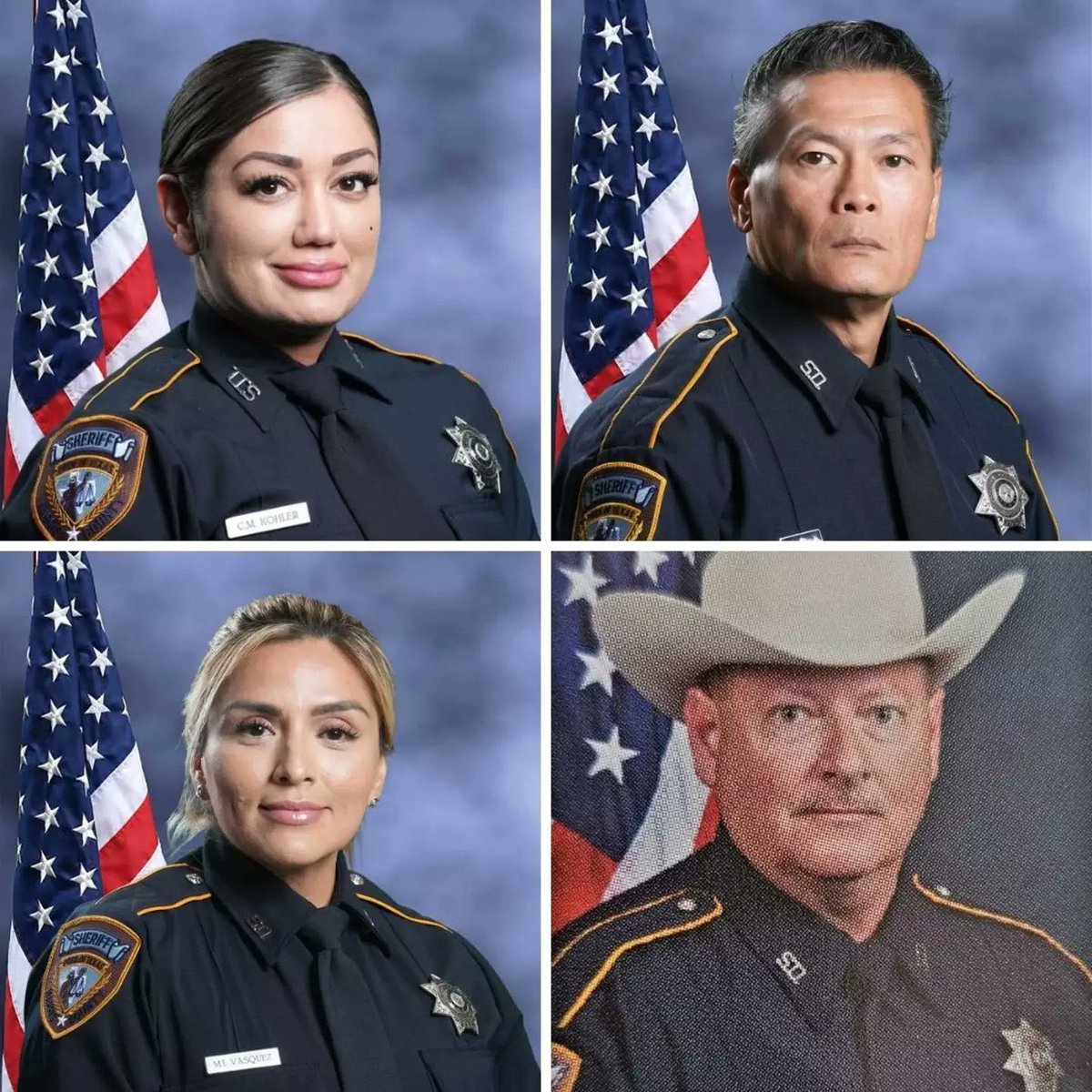 OnPatrolLive's tweet photo. ⚠️NOTICE⚠️

Four current and former Harris County Sheriff’s deputies have died by suicide in the past several weeks. May their memory live on forever. 

This is a devastating wake up call to the importance of mental health in this profession.

Please, if you’re struggling, reach out. I know how hard it is. I’ve been there. But you CAN make it through. You are not alone. 

And if you think someone might be struggling, check in on them. A simple message, a call, just knowing someone cares can make all the difference. You might just save a life.

If you need help, please reach out:

📞 Call or text 988 (Suicide & Crisis Lifeline)

📱 First responders can text BLUE to 741741 (Crisis Text Line)

📞 Serve & Protect: 206-459-3020 (Confidential crisis support for first responders)

🌎 First Responder Support Network: https://t.co/fUZrLJOyE9 (Resource to find clinicians focused on first responders) 

Rest in Peace and Power, Deputy Long Nguyen, Fmr. Deputy William Bozeman, Ret. Deputy Maria Vasquez, and Deputy Christina Kohler. 

#ThinBlueLine #OPNation