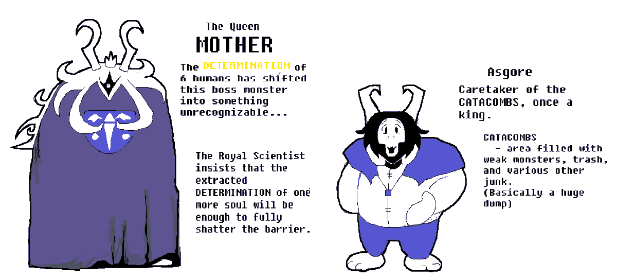 Creative_Name65's tweet photo. #UNDERTALE 
asgore and toriel (for an underswap take) https://t.co/n2twpbfDG2