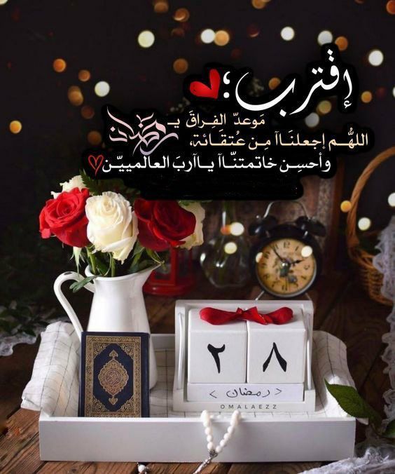٢٨ | #رمضان 

اللهّم في آخر جمعة من رمضان
لا تختم رمضان إلا وقد رفعت أسمائنا
في صحائف العتقاء اللهّم إنا نستودعك أدعية
فاضت بها قلوبنا فاستجبها لنا يا رحيم ..
#يوم_الجمعة 
#آخر_جمعة_في_رمضان
