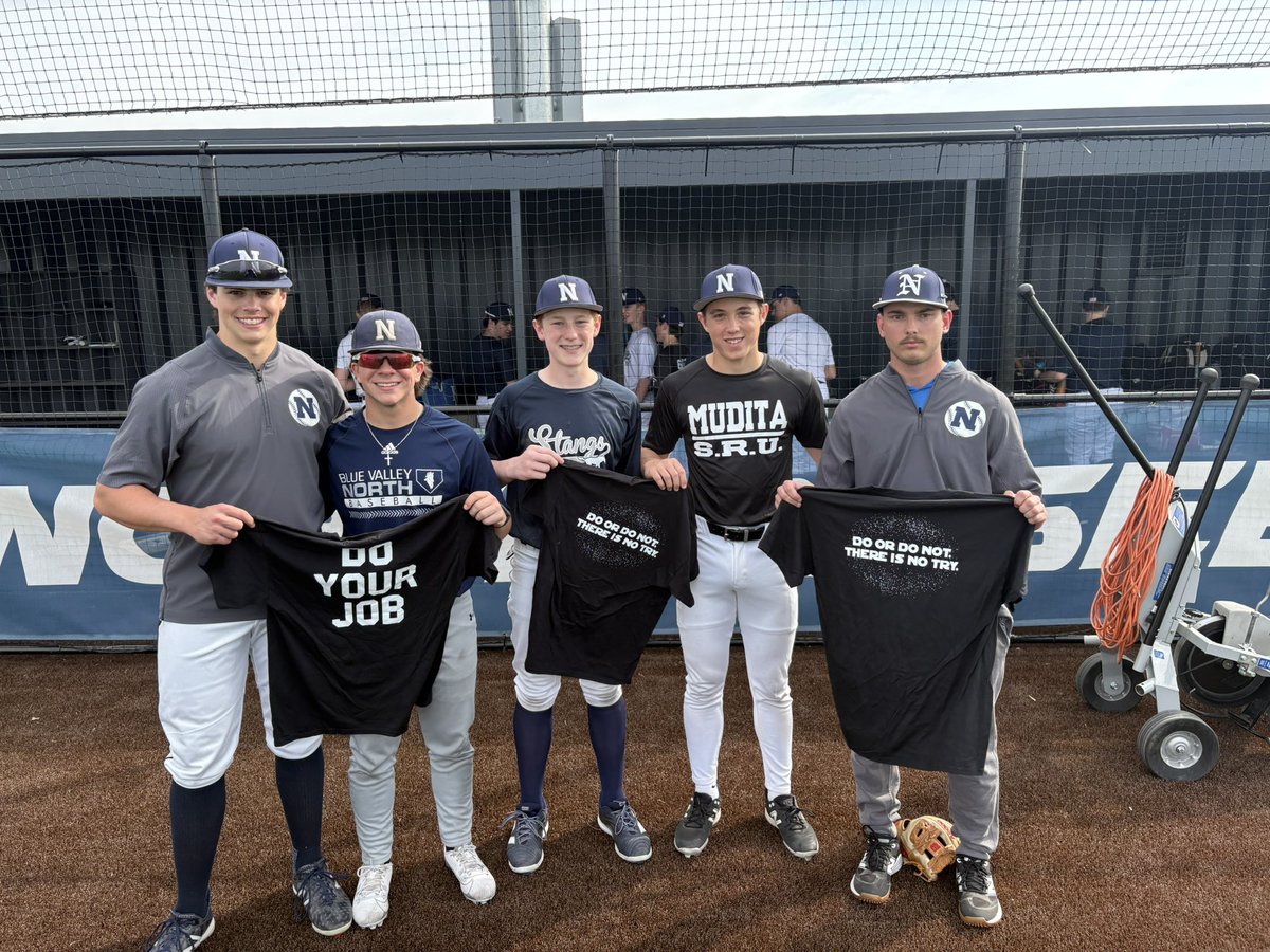 Throwback Thursday game T-shirts. 

2021 “Do your job” Tshirt. Matthew Bell gets it for executing a big-time push bunt. He passes it the teammate Holden Groebl for the 💣 to tie the game.