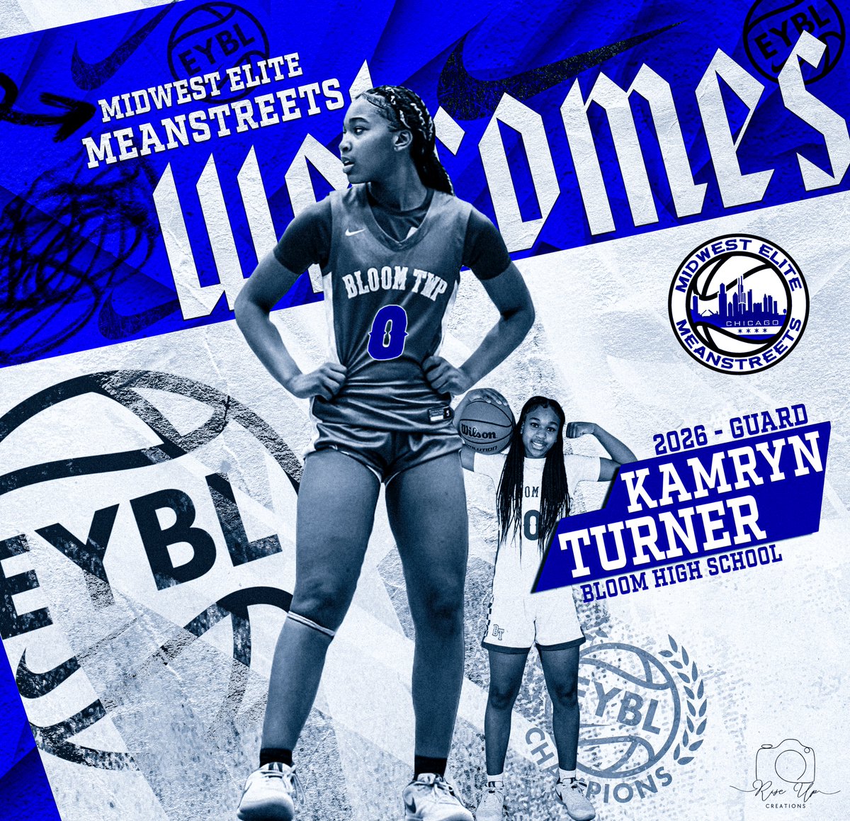 🚨 WELCOME TO MIDWEST ELITE MEANSTREETS EYBL! 🚨

🔥 Kamryn Turner (2026 - Guard, Bloom High School) is officially in the building! 🔥

Kamryn brings a commanding presence and fierce competitiveness to the backcourt. At 5’9 with explosive athleticism and lockdown defense, she’s a
